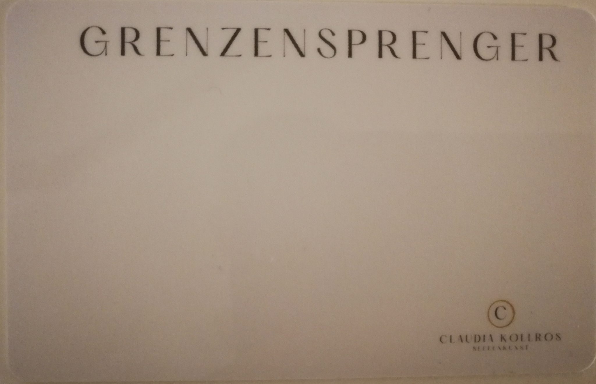 Magic Card Grenzensprenger Rückseite Energiekarte Claudia Kollros